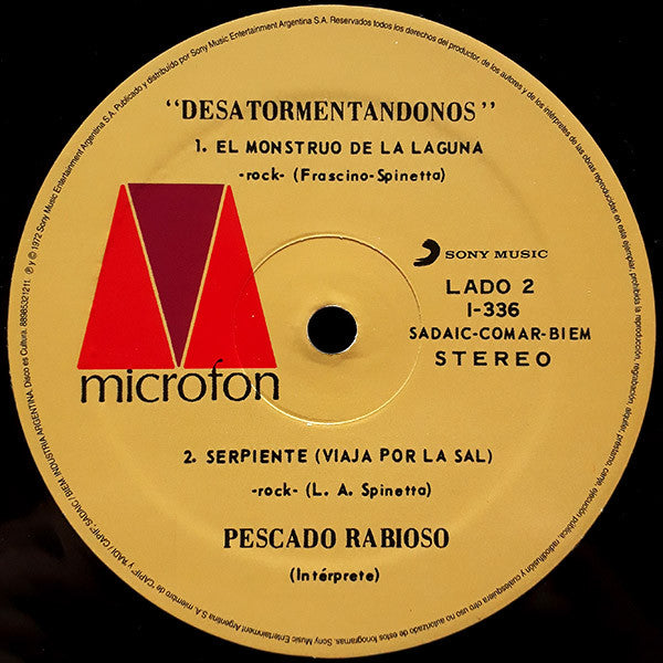 Pescado Rabioso : Desatormentándonos (LP, Album, RE, RM)