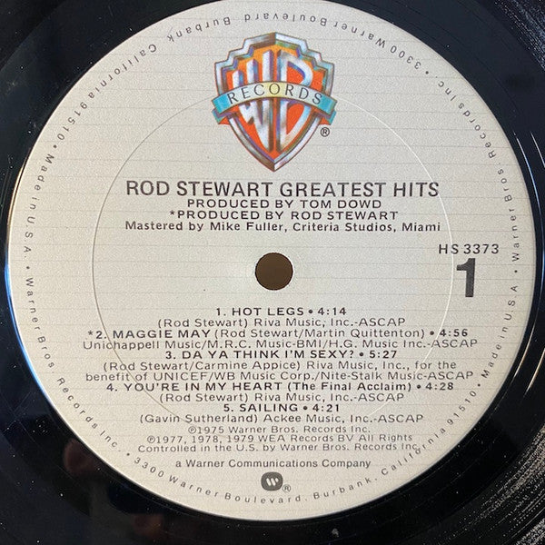 Rod Stewart : Greatest Hits (LP, Comp, CP-)