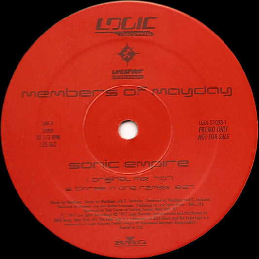 Members Of Mayday : Sonic Empire (12", Promo)