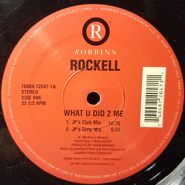Rockell : What U Did 2 Me (12")