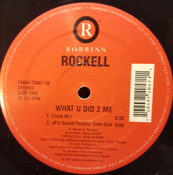 Rockell : What U Did 2 Me (12")