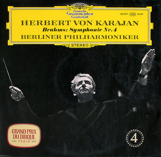 Herbert Von Karajan, Johannes Brahms, Berliner Philharmoniker : Symphonie Nr. 4 (LP, GY5)