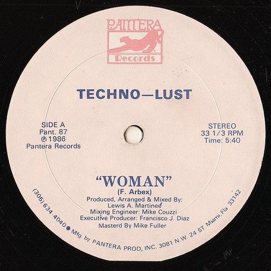 Techno Lust : Woman (12")