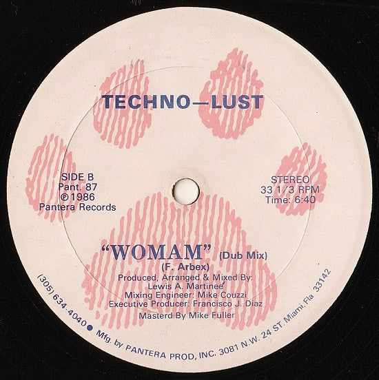 Techno Lust : Woman (12")