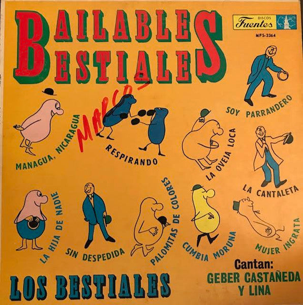 Los Bestiales : Bailables Bestiales (LP)