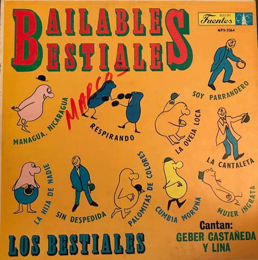 Los Bestiales : Bailables Bestiales (LP)