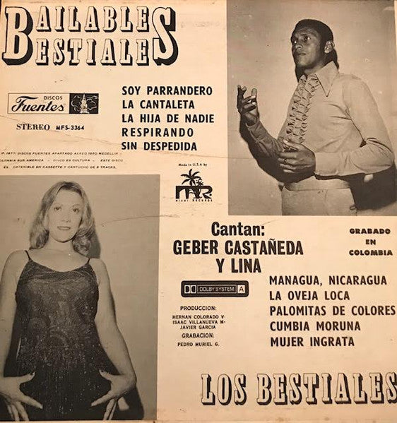 Los Bestiales : Bailables Bestiales (LP)