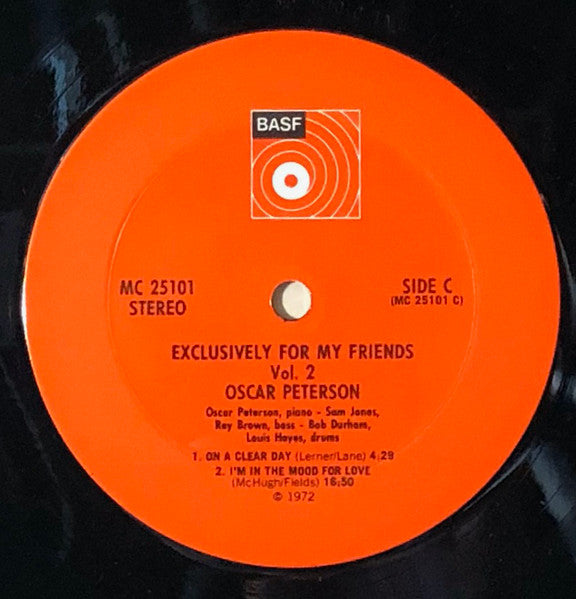 Oscar Peterson : Exclusively For My Friends (2xLP, Comp)