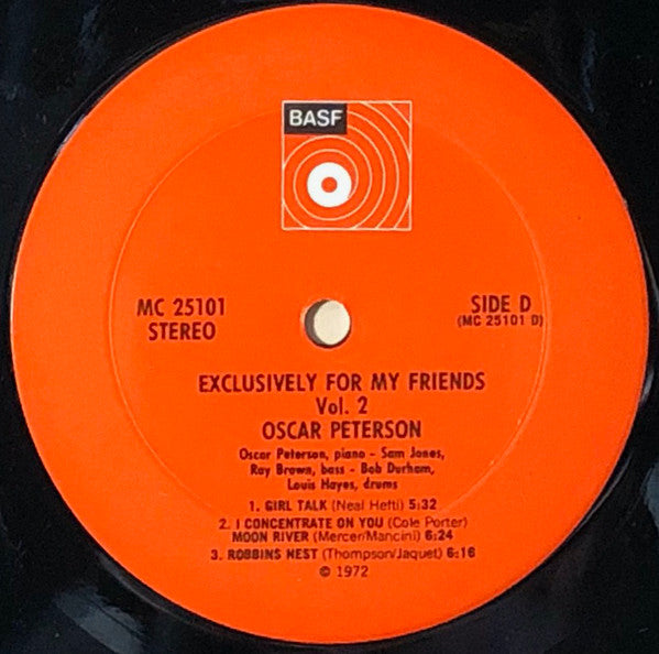 Oscar Peterson : Exclusively For My Friends (2xLP, Comp)