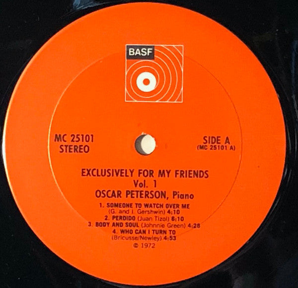 Oscar Peterson : Exclusively For My Friends (2xLP, Comp)