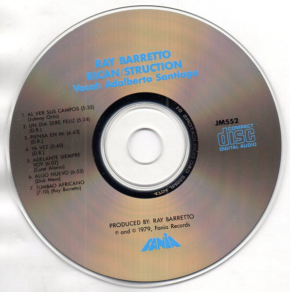 Ray Barretto Con Adalberto Santiago : Rican/Struction (CD, Album)