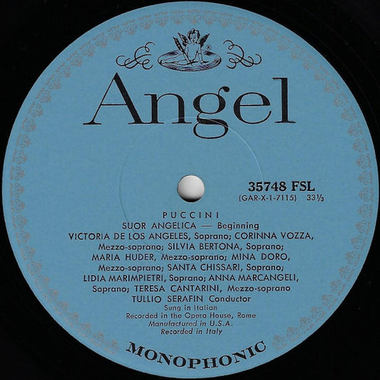 Giacomo Puccini, Victoria De Los Angeles, Fedora Barbieri, Tullio Serafin - Suor Angelica vinyl record, LP (Near Mint (NM or M-)) | Lulo Records