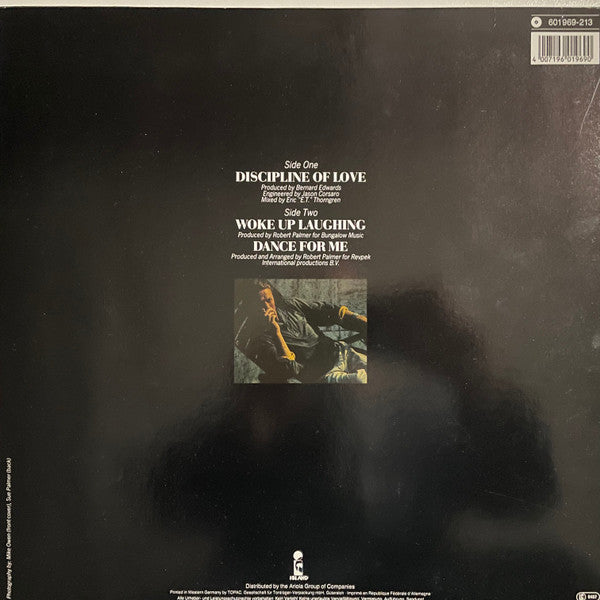 Robert Palmer : Discipline Of Love (12", Maxi)
