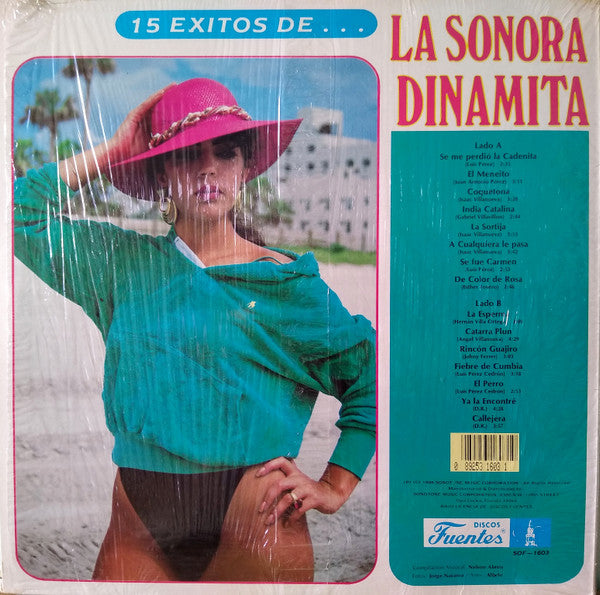 La Sonora Dinamita : 15 Exitos De La Sonora Dinamita (LP, Comp)