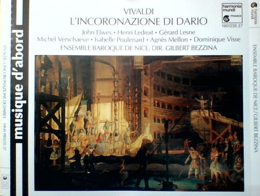 Antonio Vivaldi - John Elwes • Henri Ledroit • Gérard Lesne • Michel Verschaeve • Isabelle Poulenard • Agnès Mellon • Dominique Visse • Ensemble Baroque De Nice • Gilbert Bezzina : L'Incoronazione Di Dario (3xCD, Album, RE)