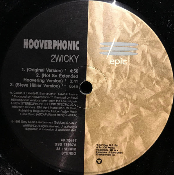 Hooverphonic : 2Wicky (12")