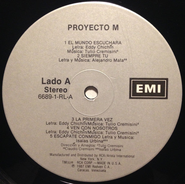 Proyecto M : Proyecto M (LP, Album)
