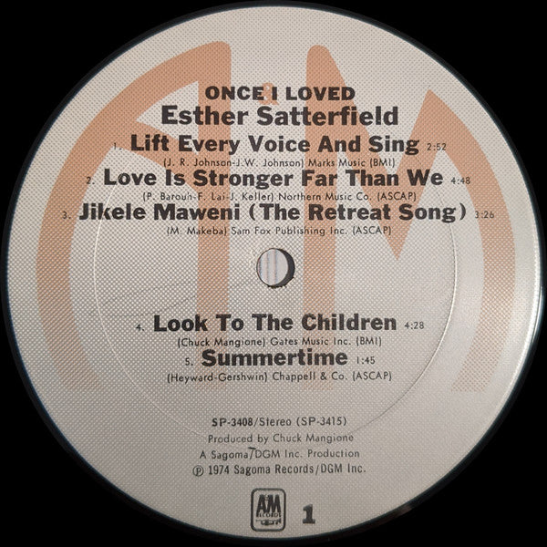 Esther Satterfield : Once I Loved (LP, Album)
