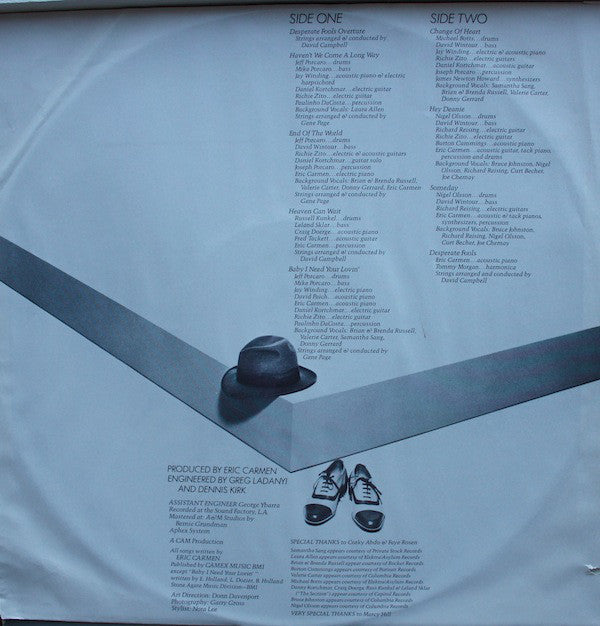 Eric Carmen : Change Of Heart (LP, Album, Hub)