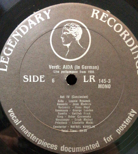 Leonie Rysanek, Jean Madeira, Hans Hopf, George London , Gottlob Frick, Rafael Kubelik / Giuseppe Verdi - Aida vinyl record, 3xLP (Mint (M)) | Lulo Records