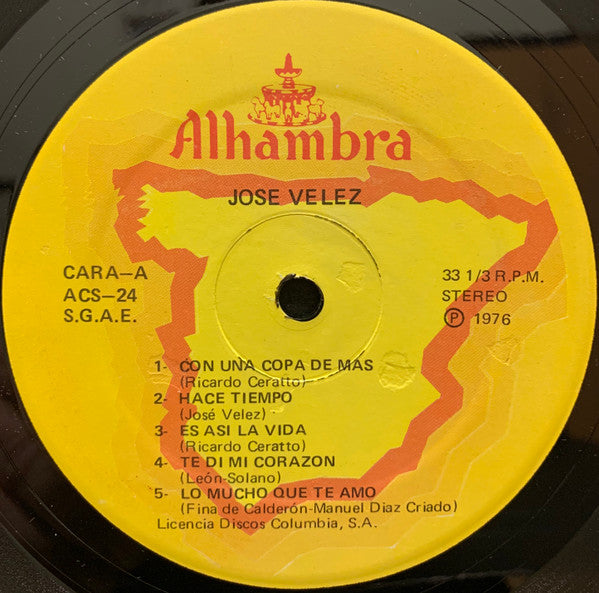 José Vélez : Jose Velez (LP, Album, Comp)