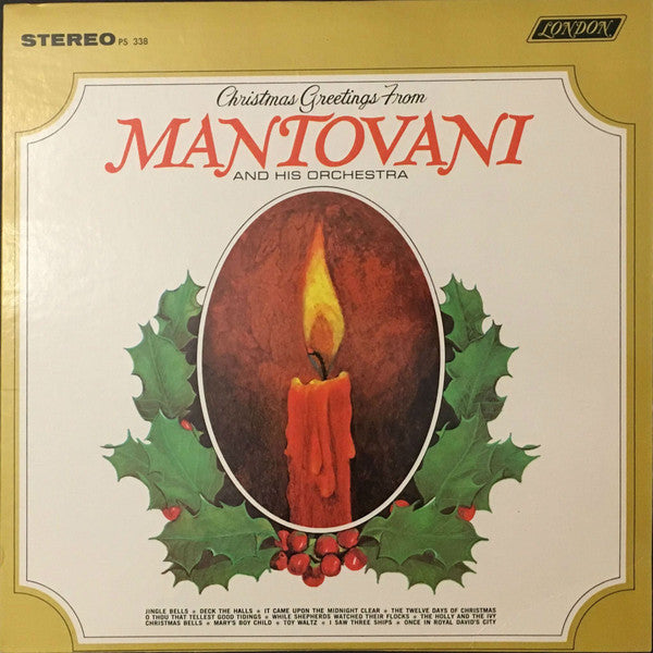 Mantovani And His Orchestra : Christmas Greetings From Mantovani And His Orchestra (LP)