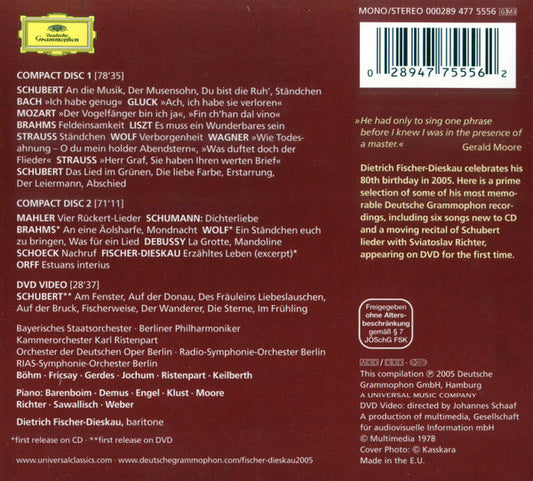 Dietrich Fischer-Dieskau - An Die Musik vinyl record, 2xCD (Near Mint (NM or M-)) | Lulo Records