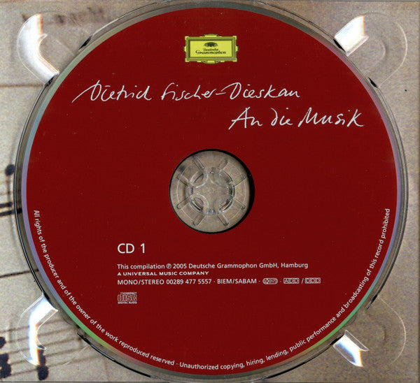 Dietrich Fischer-Dieskau : An Die Musik (2xCD, Comp, Mono, Ltd, RE, RM + DVD, NTSC)