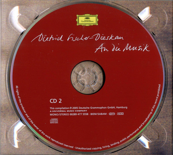 Dietrich Fischer-Dieskau : An Die Musik (2xCD, Comp, Mono, Ltd, RE, RM + DVD, NTSC)