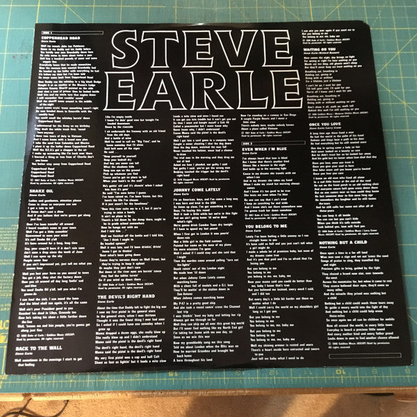 Steve Earle : Copperhead Road (LP, Album, Bar)