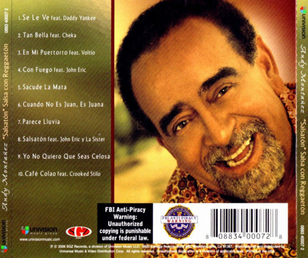 Andy Montañez : "Salsaton" Salsa con Reggaeton (CD, Album)