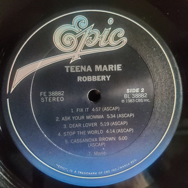 Teena Marie : Robbery (LP, Album)