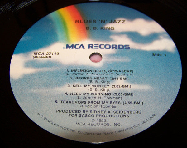 B.B. King : Blues 'N' Jazz (LP, Pin)