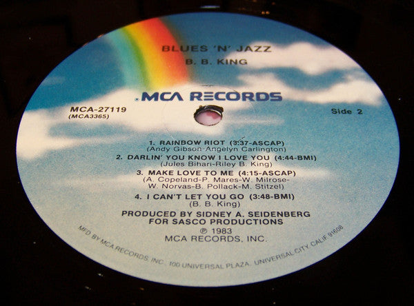 B.B. King : Blues 'N' Jazz (LP, Pin)