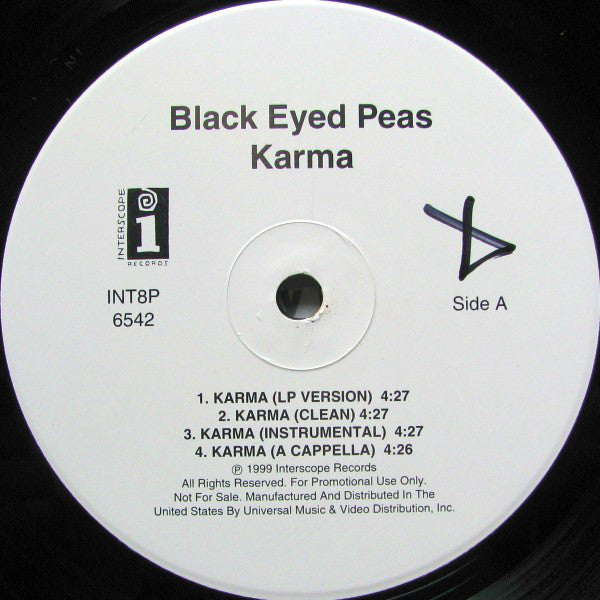 Black Eyed Peas : Karma (12", Promo)