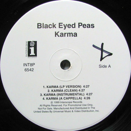 Black Eyed Peas : Karma (12", Promo)