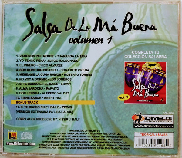 Various : Salsa De La Ma' Buena Volumen 1 (CD, Comp)