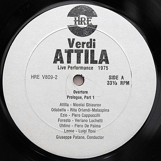 Giuseppe Verdi - Nicolai Ghiaurov, Rita Orlandi Malaspina, Piero Cappuccilli, Veriano Luchetti, Luigi Roni, Piero De Palma, Giuseppe Patanè - Attila (Live Performance 1975) vinyl record, 2xLP (Mint (M)) | Lulo Records