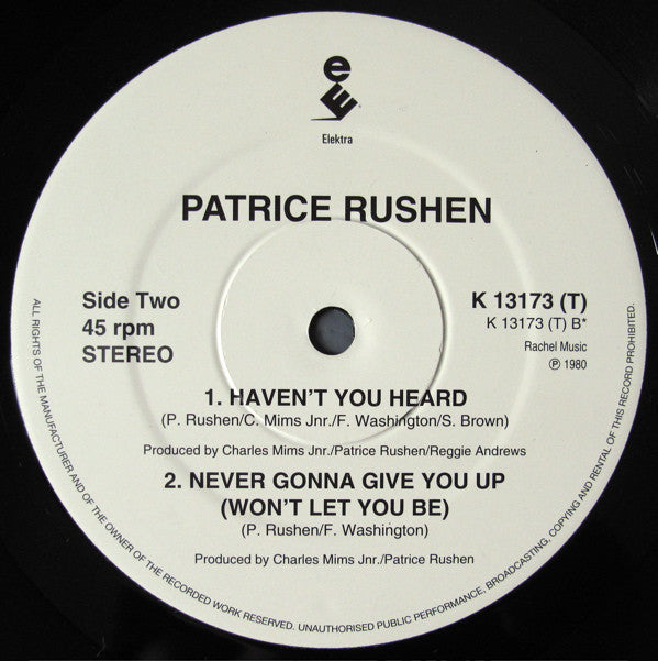 Patrice Rushen : Forget Me Nots (12", RE)