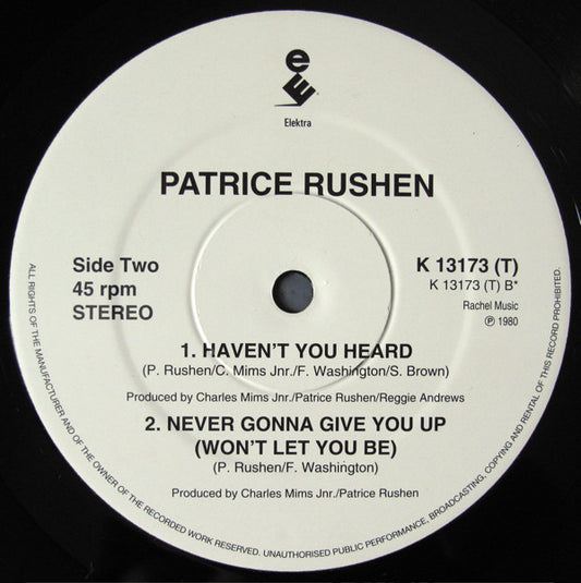 Patrice Rushen - Forget Me Nots vinyl record, 12" (Very Good Plus (VG+)) | Lulo Records