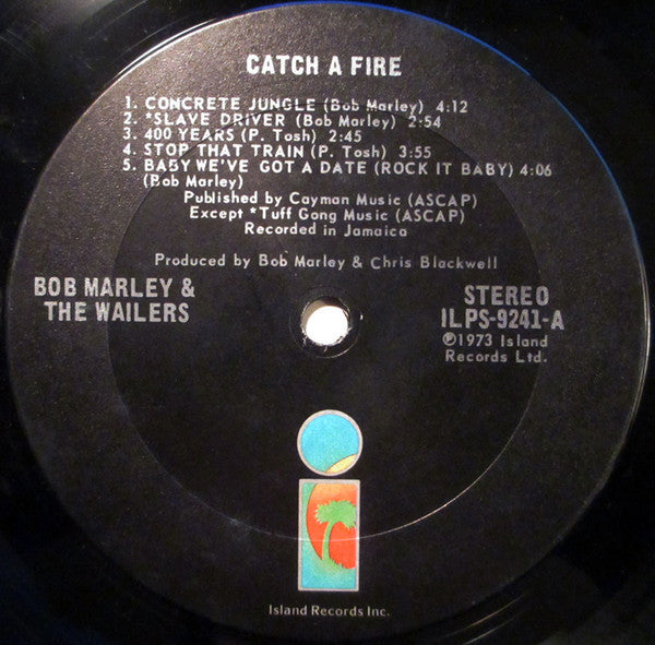 Bob Marley & The Wailers : Catch A Fire (LP, Album, RP, Pit)