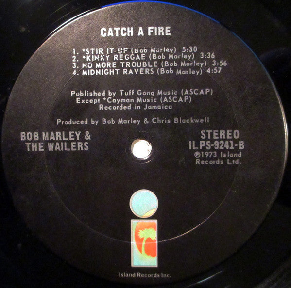 Bob Marley & The Wailers : Catch A Fire (LP, Album, RP, Pit)