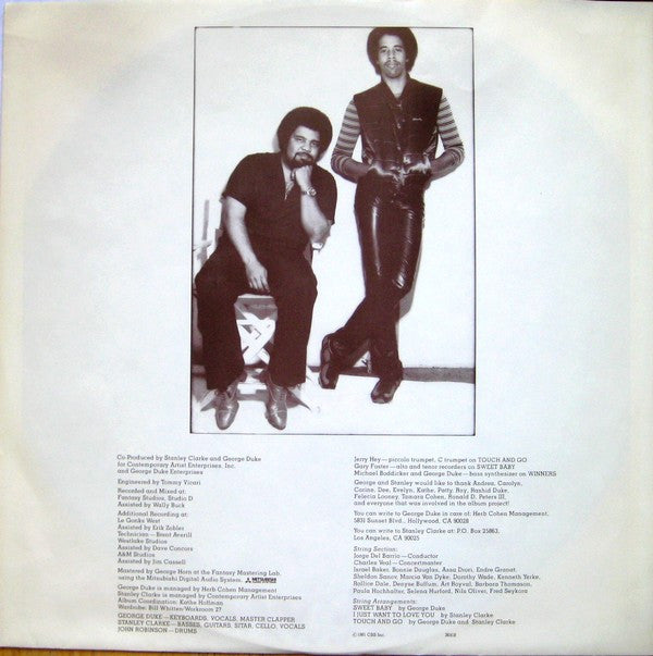 Stanley Clarke/George Duke : The Clarke / Duke Project (LP, Album, Car)