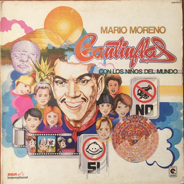 Mario Moreno "Cantinflas" : Con Los Niños Del Mundo (LP, Album, Gat)