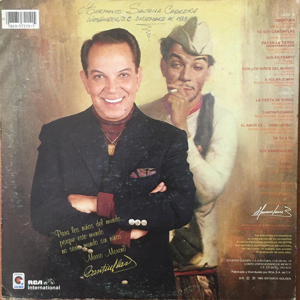 Mario Moreno "Cantinflas" : Con Los Niños Del Mundo (LP, Album, Gat)