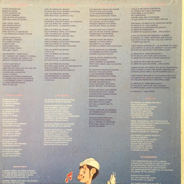 Mario Moreno "Cantinflas" : Con Los Niños Del Mundo (LP, Album, Gat)