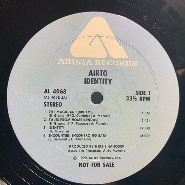Airto* : Identity (LP, Album, Promo)
