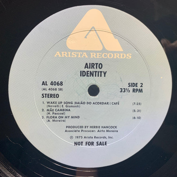 Airto* : Identity (LP, Album, Promo)