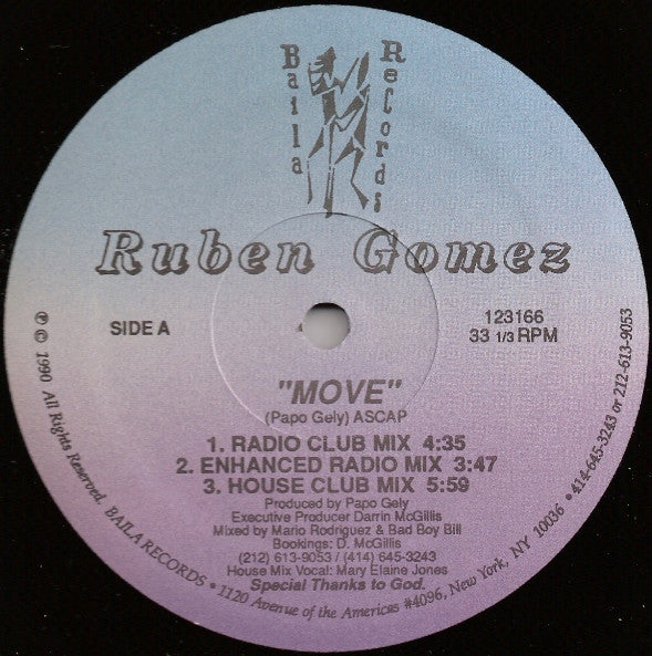 Ruben Gomez : Move (12")