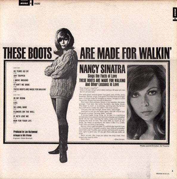 Nancy Sinatra : Boots (LP, Album, Mono, Pit)